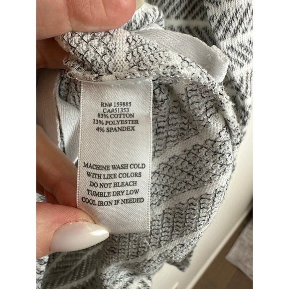 NWT Bobi Los Angeles Striped Sweater w/Tie Waist and Pocket - Picture 5 of 7